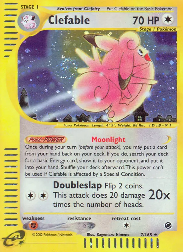 Clefable - Expedition Base Set 007/165 (Holo)