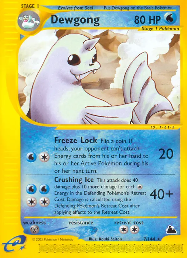 Dewgong - Skyridge 007/144 (Regular)
