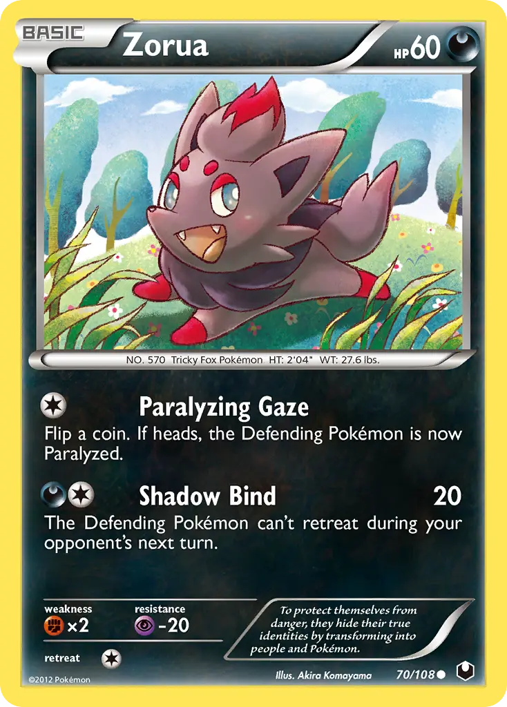 Zorua - Dark Explorers 070/108 (Reverse Holo)