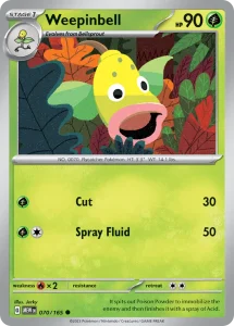 Weepinbell - 151 070/165 (Reverse Holo)