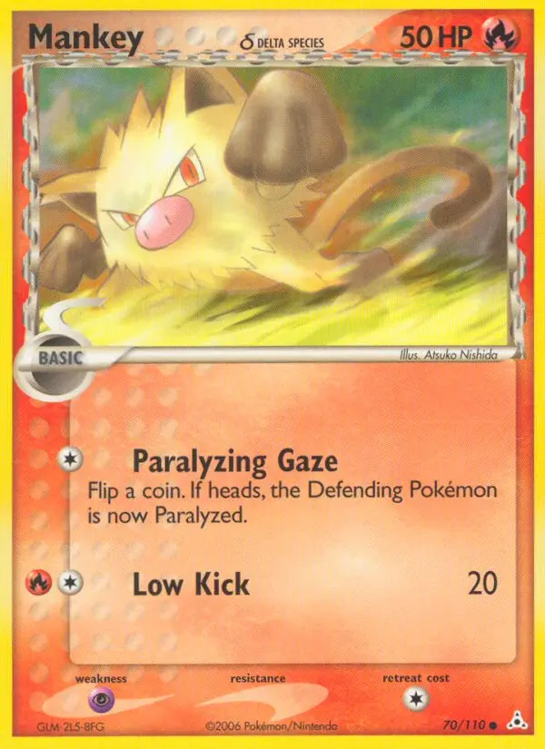 Mankey δ - Holon Phantoms 070/110 (Reverse Holo)