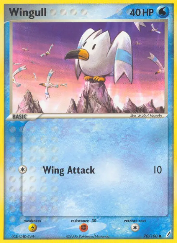 Wingull - Crystal Guardians 070/100 (Reverse Holo)