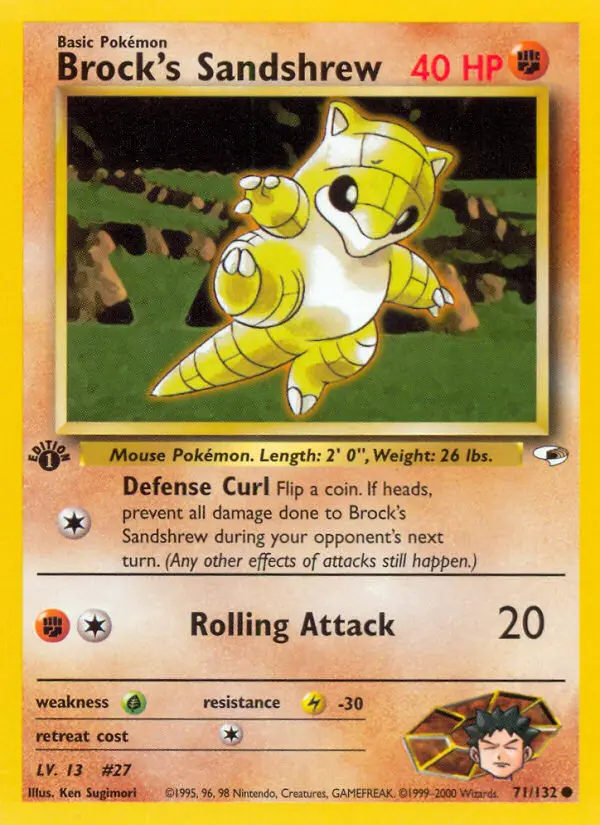 Brock's Sandshrew - Gym Heroes 071/132 (Regular)