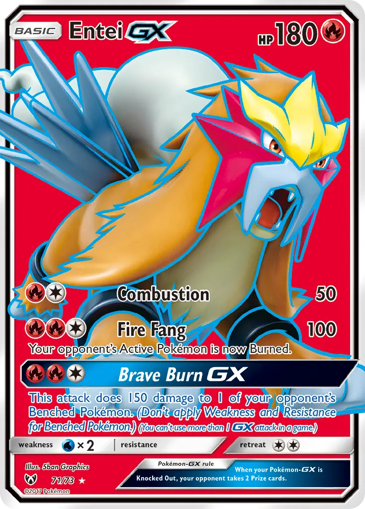 Entei-GX - Shining Legends 071/073 (Ultra Rare)