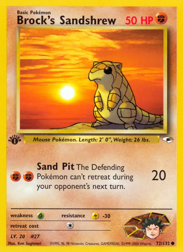 Brock's Sandshrew - Gym Heroes 072/132 (Regular)
