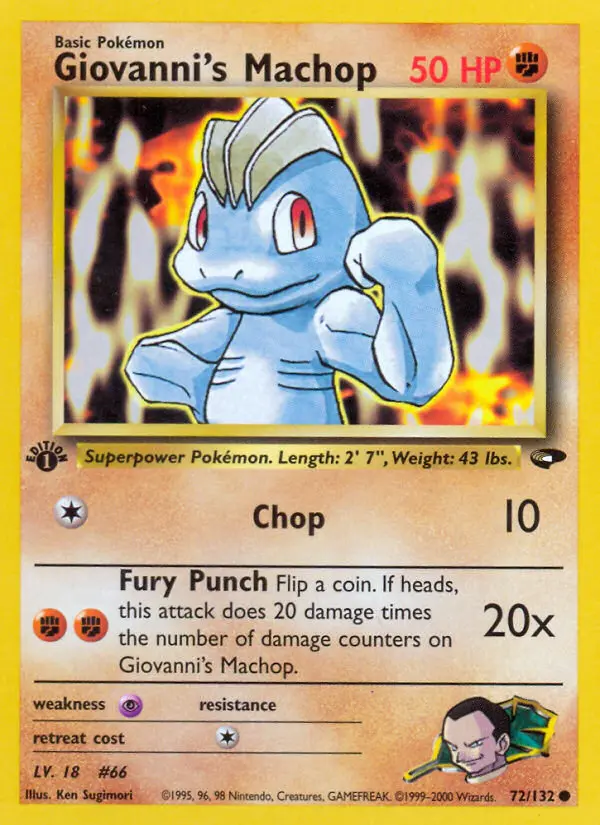 Giovanni's Machop - Gym Challenge 072/132 (Regular)