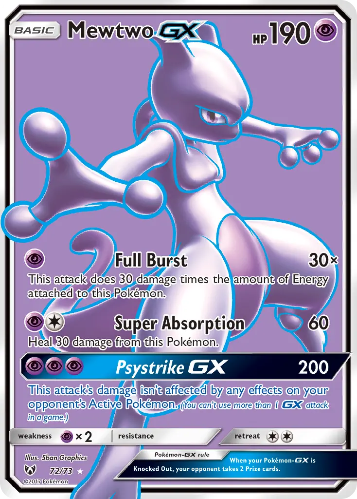 Mewtwo-GX - Shining Legends 072/073 (Ultra Rare)