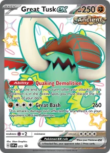 Great Tusk ex - Scarlet & Violet Black Star Promos SVP 072 (Holo)