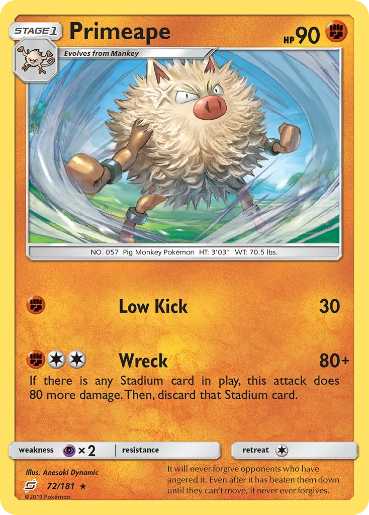 Primeape - Team Up 072/181 (Regular)