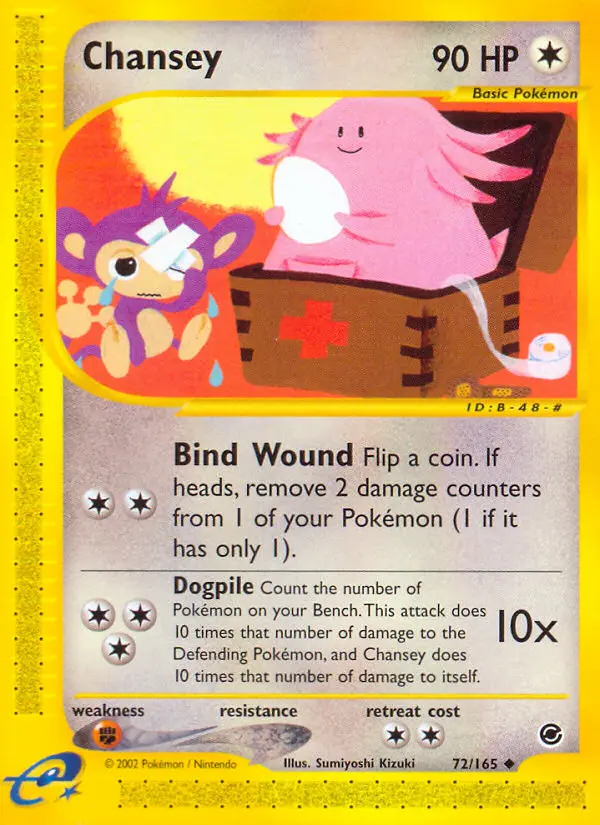 Chansey - Expedition Base Set 072/165 (Reverse Holo)