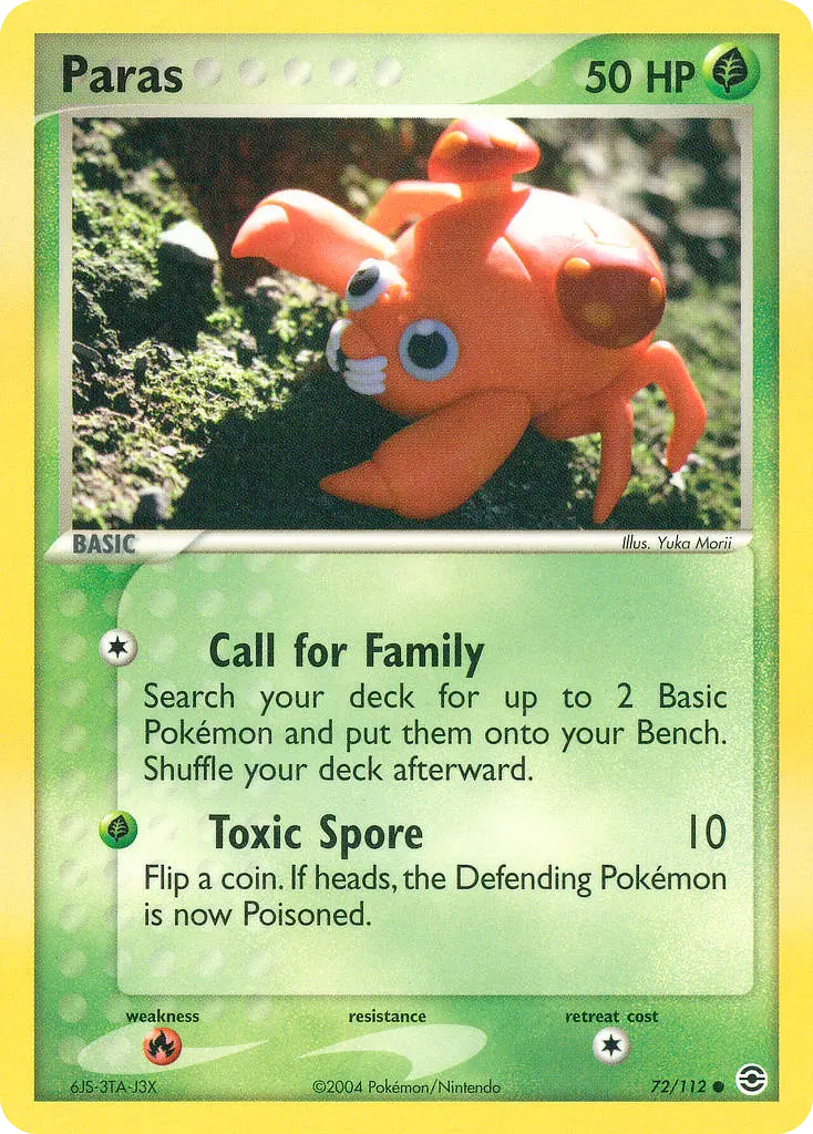Paras - FireRed & LeafGreen 072/112 (Regular)