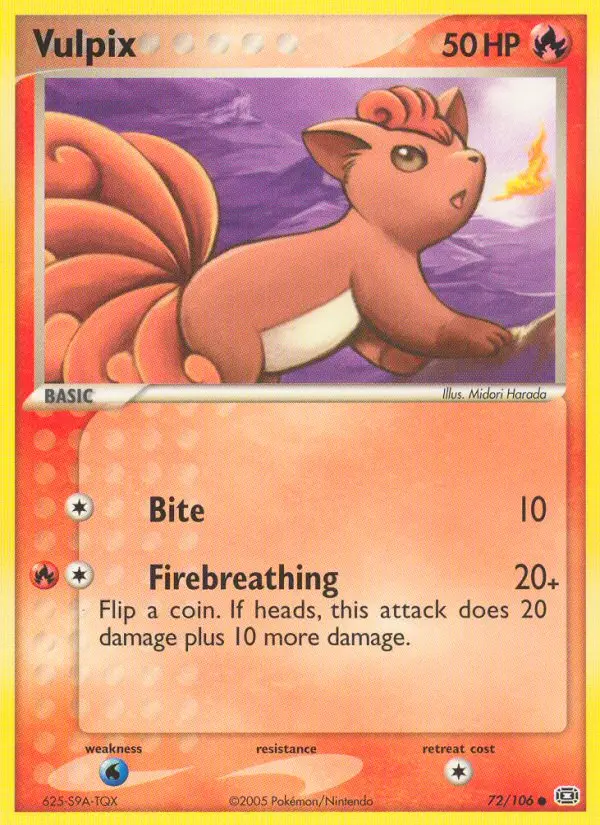 Vulpix - Emerald 072/106 (Regular)
