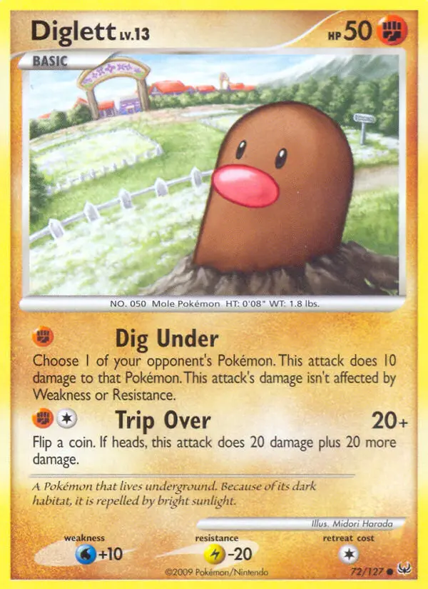 Diglett - Platinum 072/127 (Regular)
