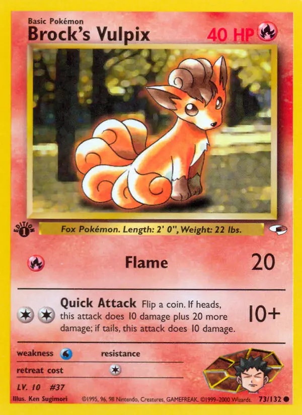 Brock's Vulpix - Gym Heroes 073/132 (Regular)