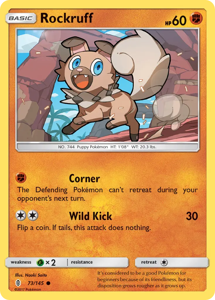 Rockruff - Guardians Rising 073/145 (Regular)