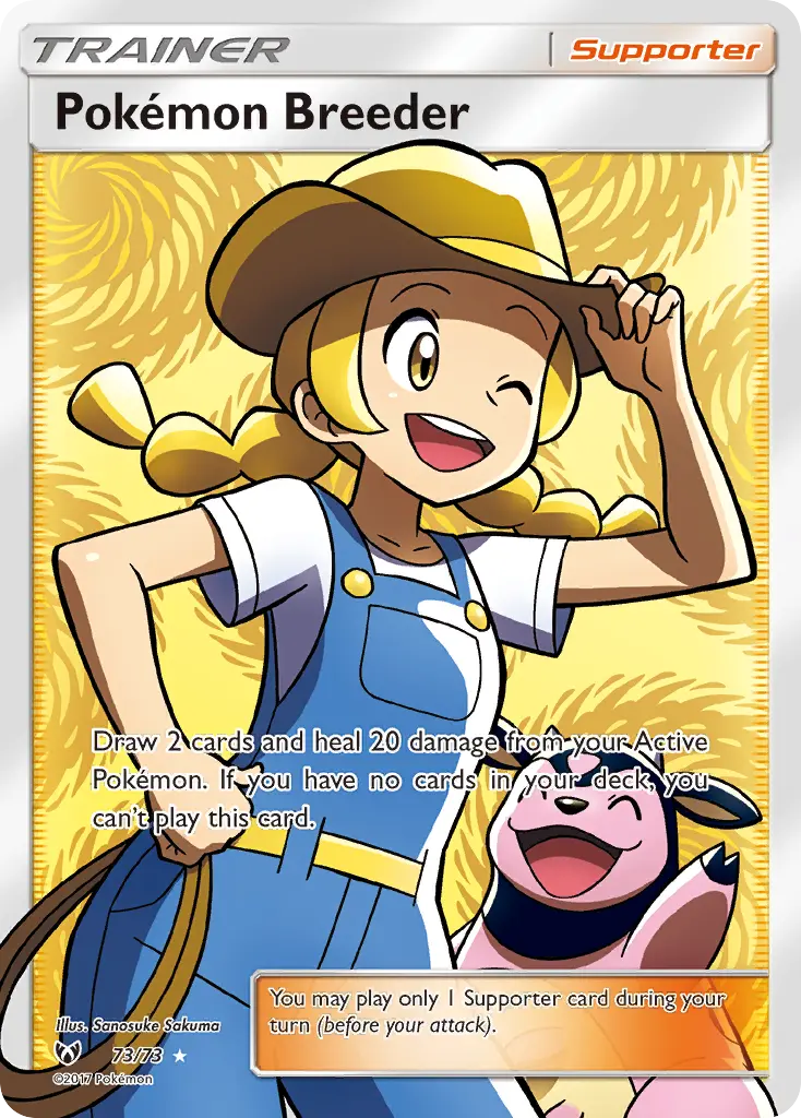 Pokémon Breeder - Shining Legends 073/073 (Ultra Rare)