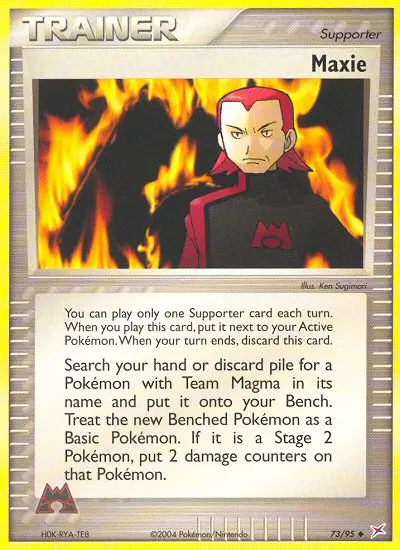 Maxie - Team Magma vs Team Aqua 073/095 (Reverse Holo)