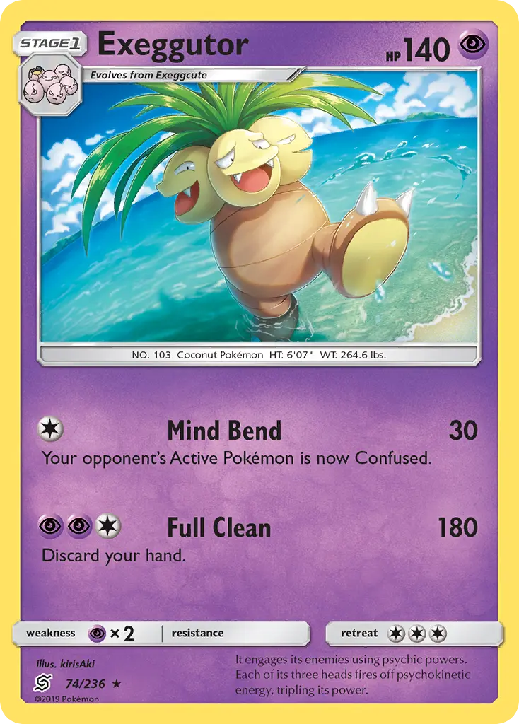 Exeggutor - Unified Minds 074/236 (Reverse Holo)