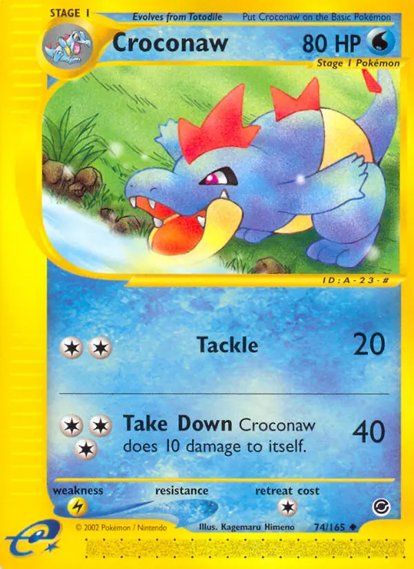 Croconaw - Expedition Base Set 074/165 (Reverse Holo)