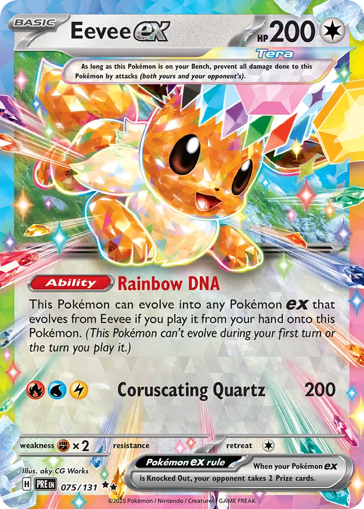 Eevee ex - Prismatic Evolutions 075/131 (Double Rare)