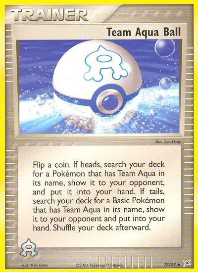 Team Aqua Ball - Team Magma vs Team Aqua 075/095 (Reverse Holo)