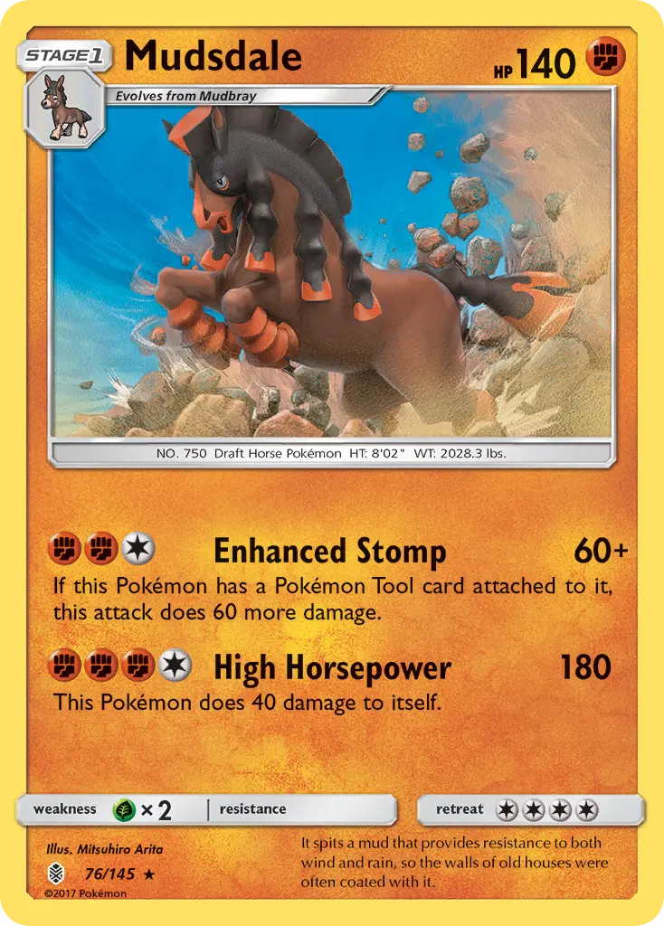 Mudsdale - Guardians Rising 076/145 (Non-Holo Pre-Con)