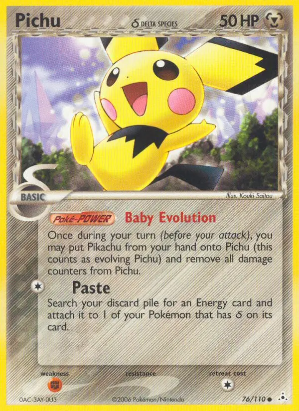 Pichu δ - Holon Phantoms 076/110 (Regular)