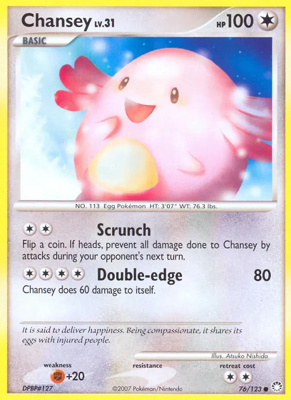 Chansey - Mysterious Treasures 076/123 (Regular)