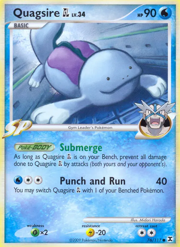 Quagsire GL - Rising Rivals 076/111 (Reverse Holo)