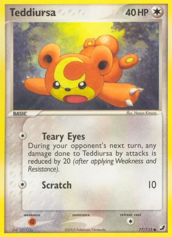 Teddiursa - Unseen Forces 077/115 (Reverse Holo)