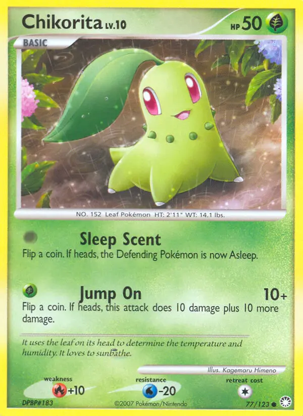 Chikorita - Mysterious Treasures 077/123 (Reverse Holo)