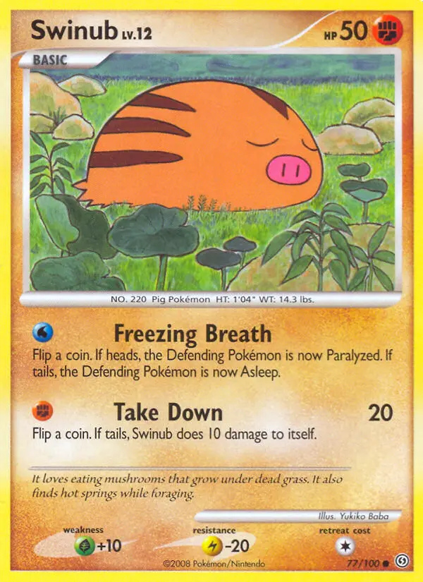 Swinub - Stormfront 077/100 (Reverse Holo)