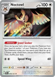 Noctowl - Prismatic Evolutions 078/131 (Master Ball Reverse Holo)