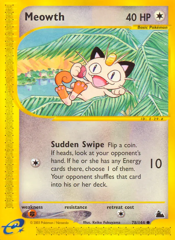 Meowth - Skyridge 078/144 (Regular)