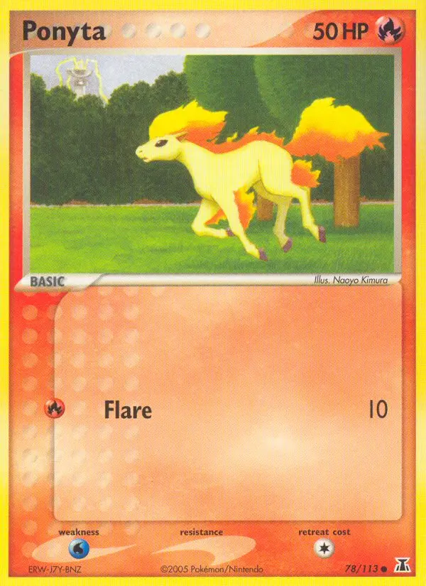 Ponyta - Delta Species 078/113 (Reverse Holo)