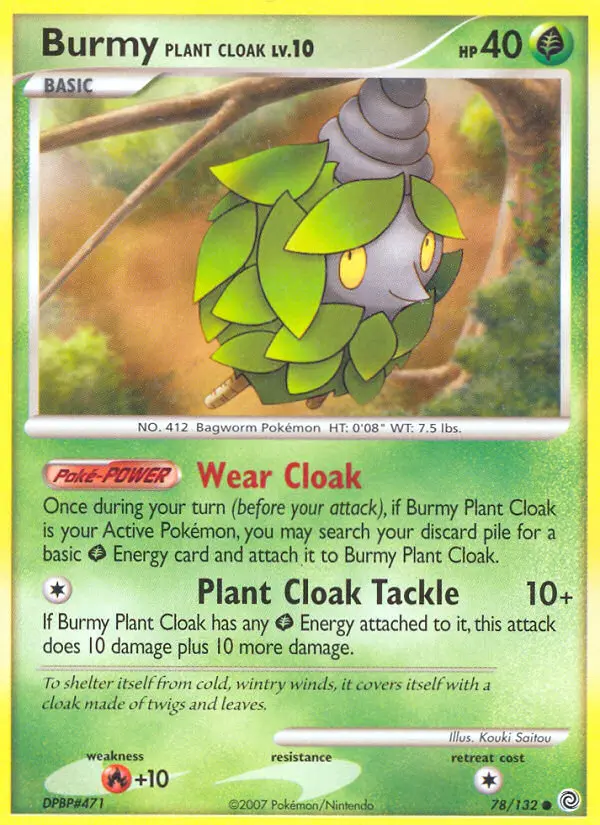Burmy Plant Cloak - Secret Wonders 078/132 (Countdown Calendar)