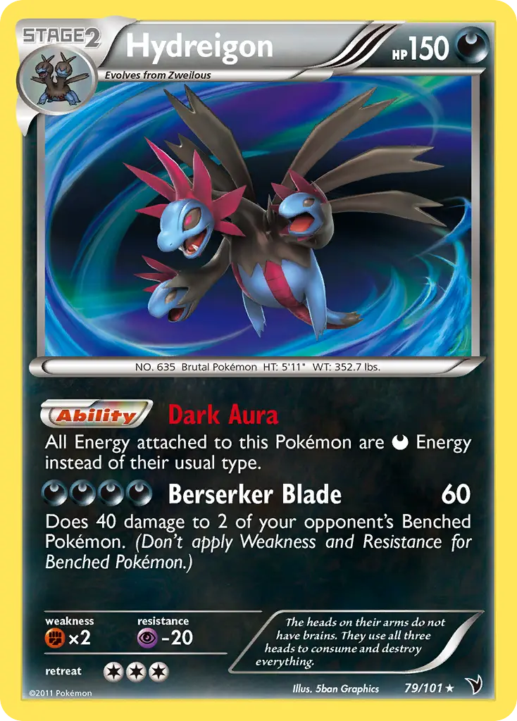 Hydreigon - Noble Victories 079/101 (Reverse Holo)
