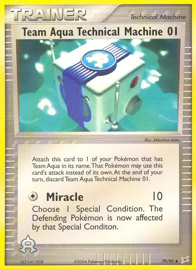 Team Aqua Technical Machine 01 - Team Magma vs Team Aqua 079/095 (Reverse Holo)