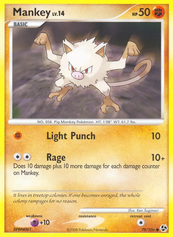 Mankey - Great Encounters 079/106 (Reverse Holo)