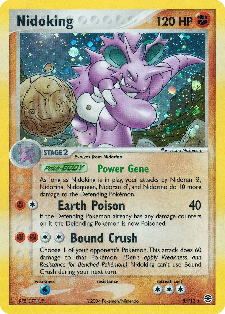 Nidoking - FireRed & LeafGreen 008/112 (Reverse Holo)