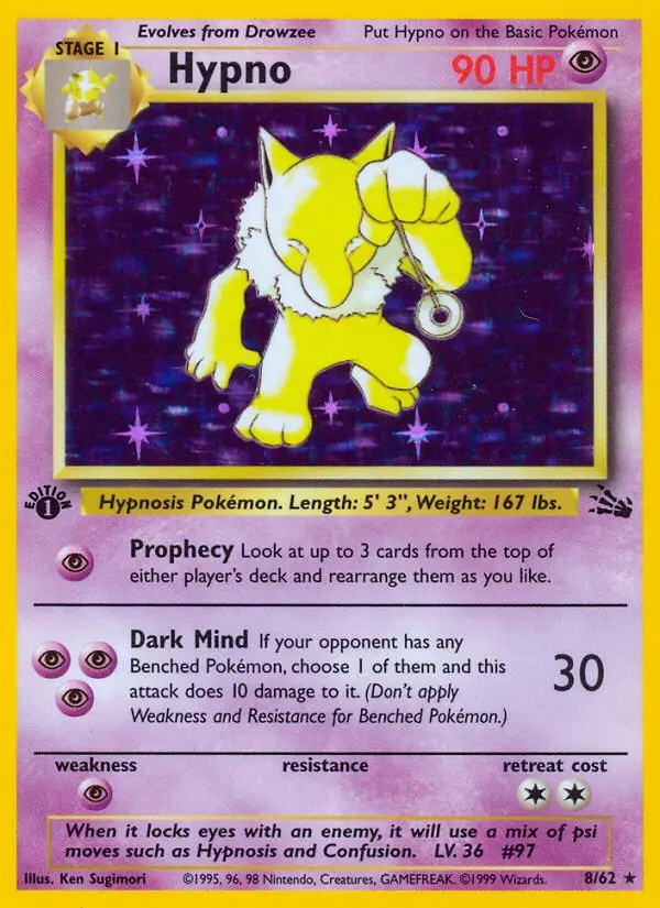 Hypno - Fossil 008/062 (Holo)