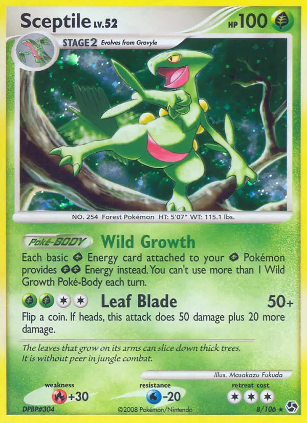 Sceptile - Great Encounters 008/106 (Reverse Holo)