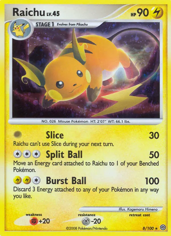Raichu - Stormfront 008/100 (Holo)
