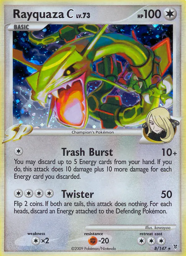 Rayquaza C - Supreme Victors 008/147 (Cracked Ice Holo)