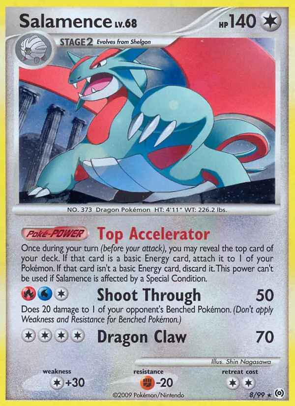 Salamence - Arceus 008/099 (Reverse Holo)