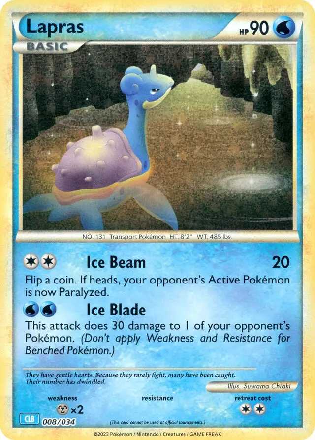 Lapras - Blastoise & Suicune ex 008/034 (Holo)