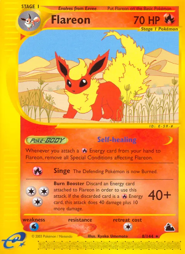 Flareon - Skyridge 008/144 (Regular)
