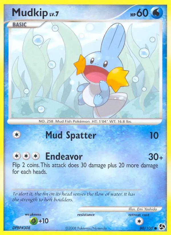 Mudkip - Great Encounters 080/106 (Reverse Holo)