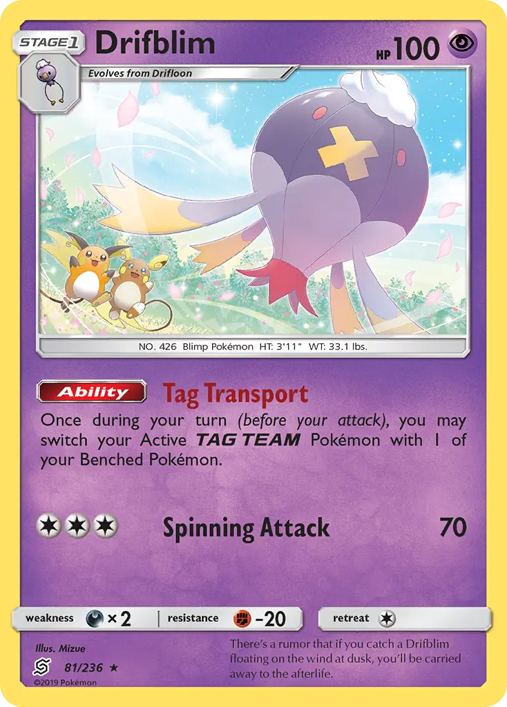 Drifblim - Unified Minds 081/236 (Regular)