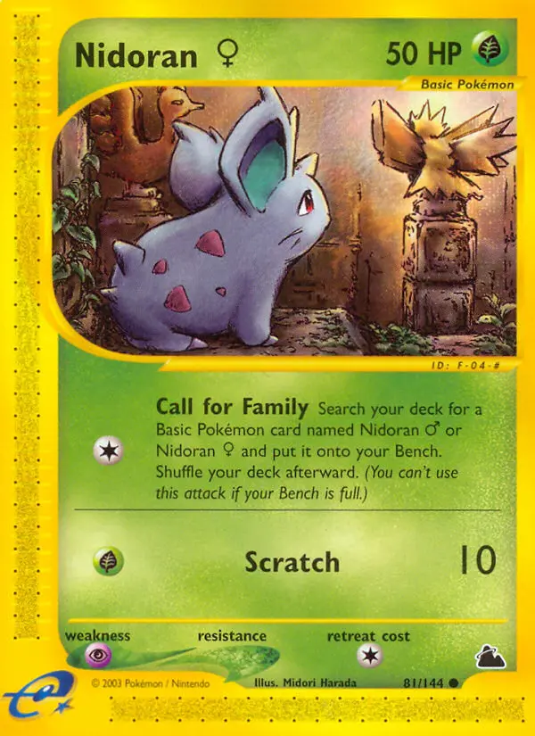 Nidoran ♀ - Skyridge 081/144 (Reverse Holo)